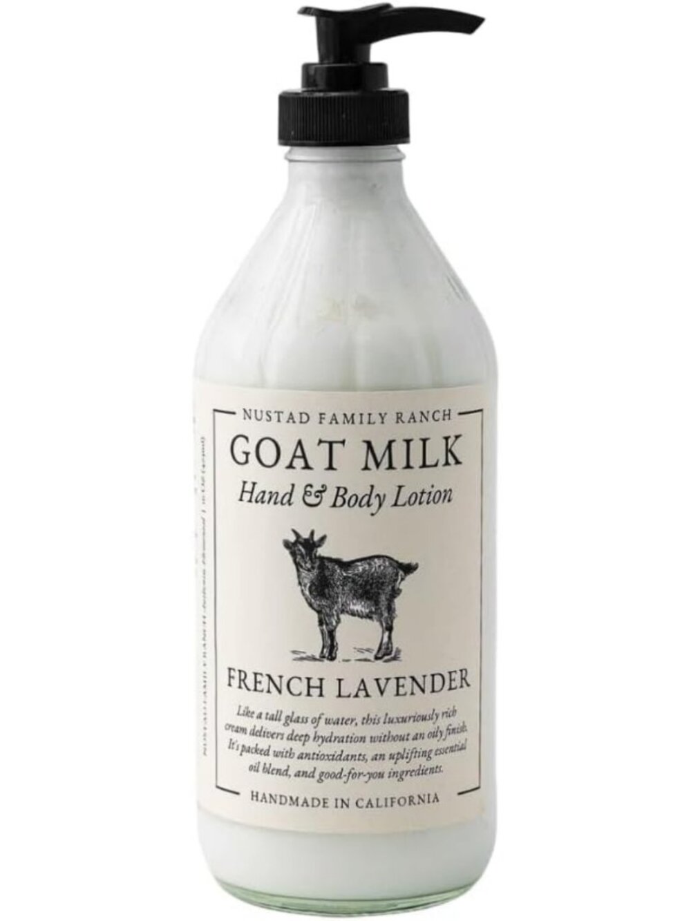 Lavender Goat Milk Lotion for Sensitive Skin - Fast Absorbing, Non-Greasy